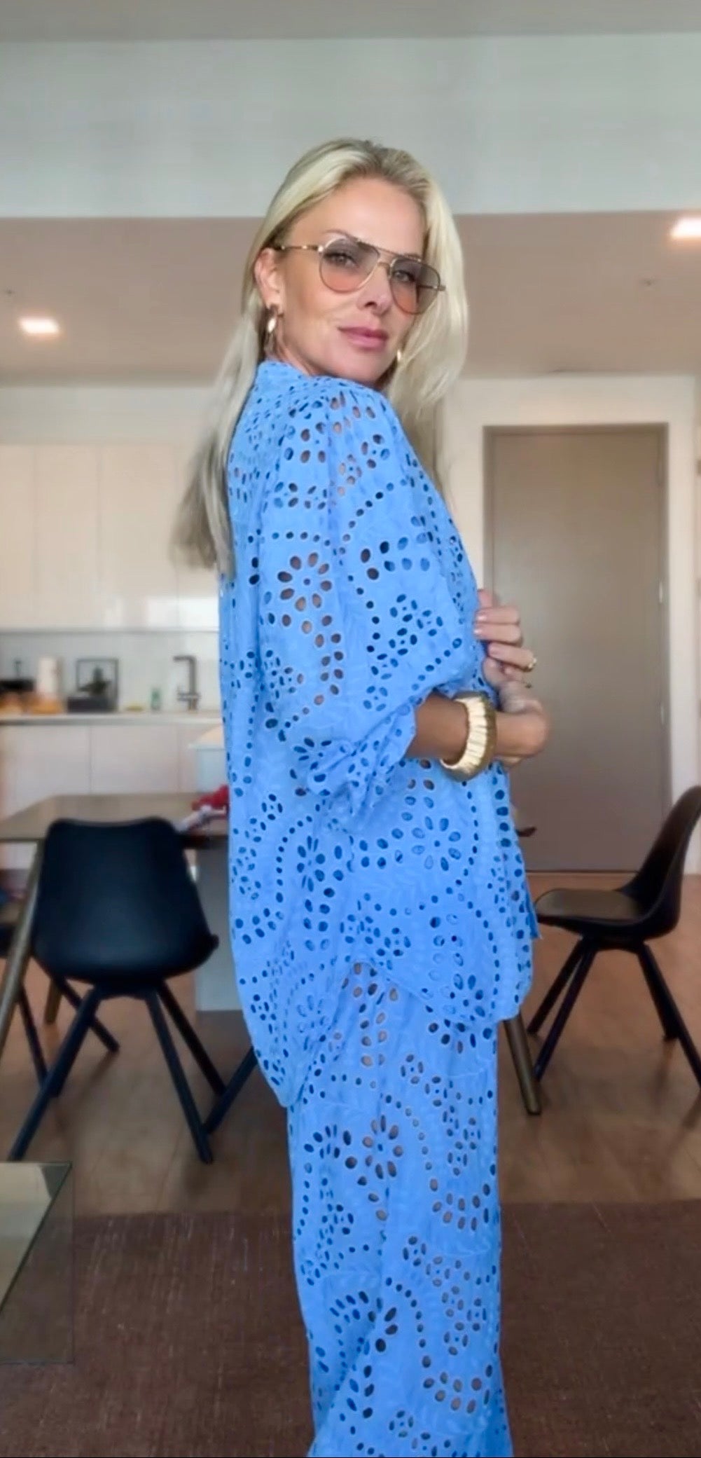 Conjunto de laise - azul