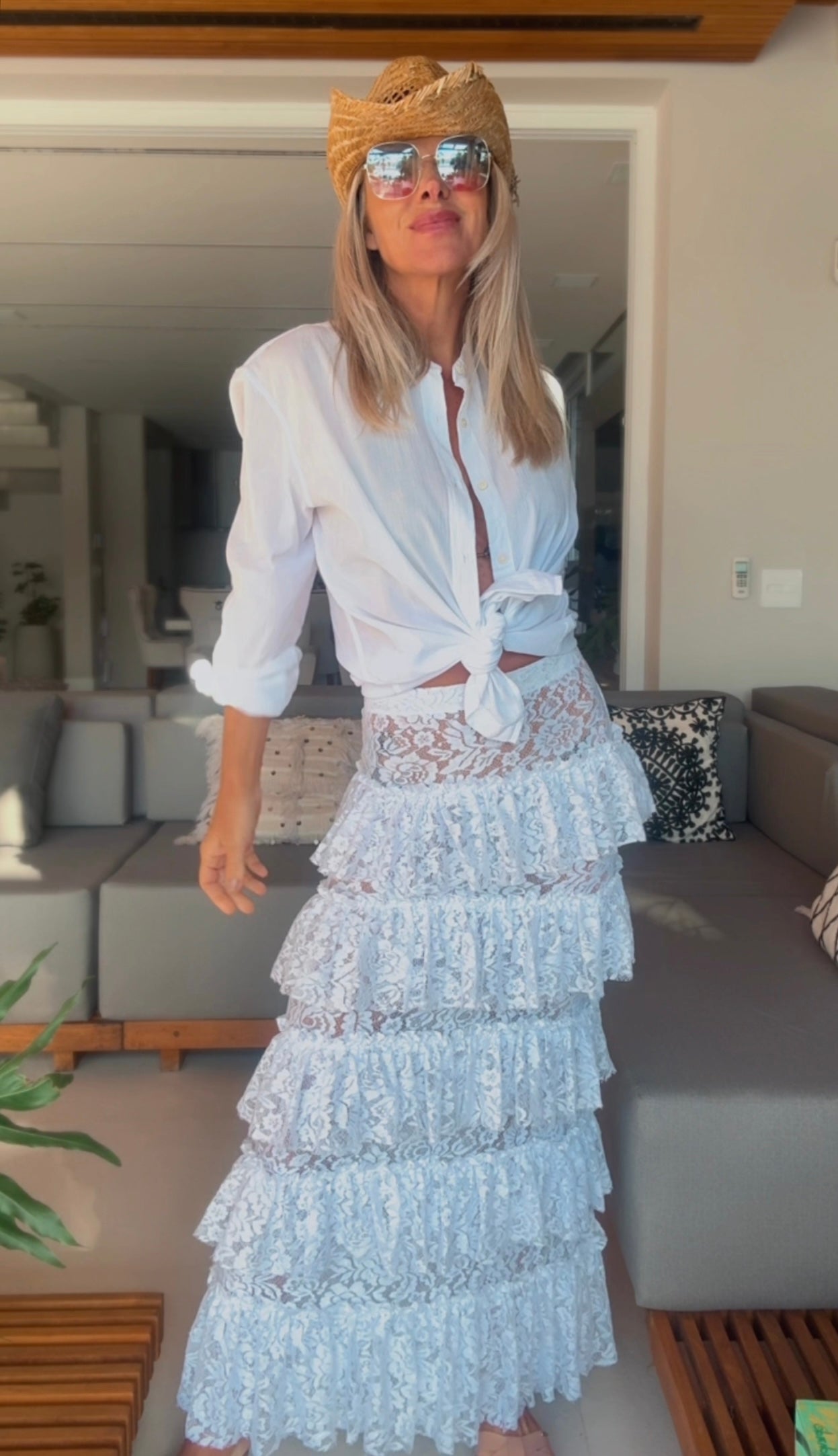 Saia Longa CÓRSEGA- Branco