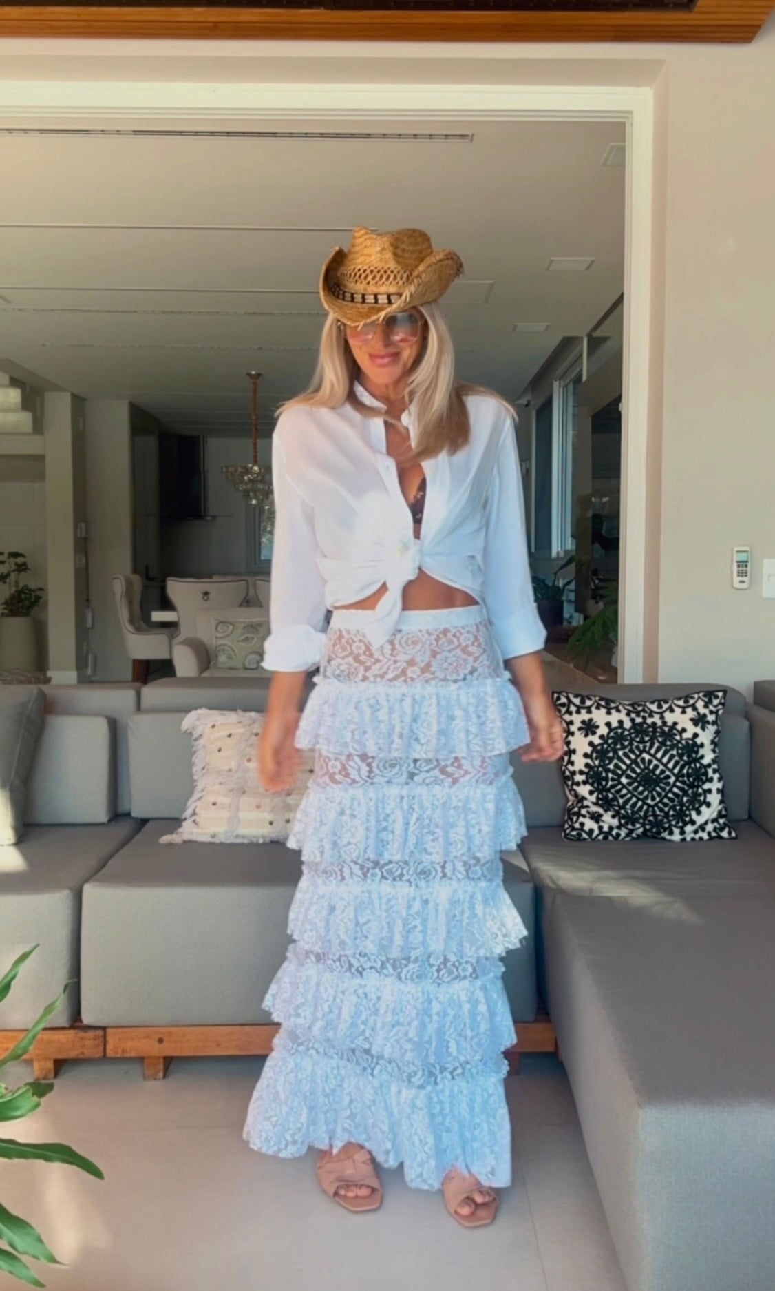 Saia Longa CÓRSEGA- Branco