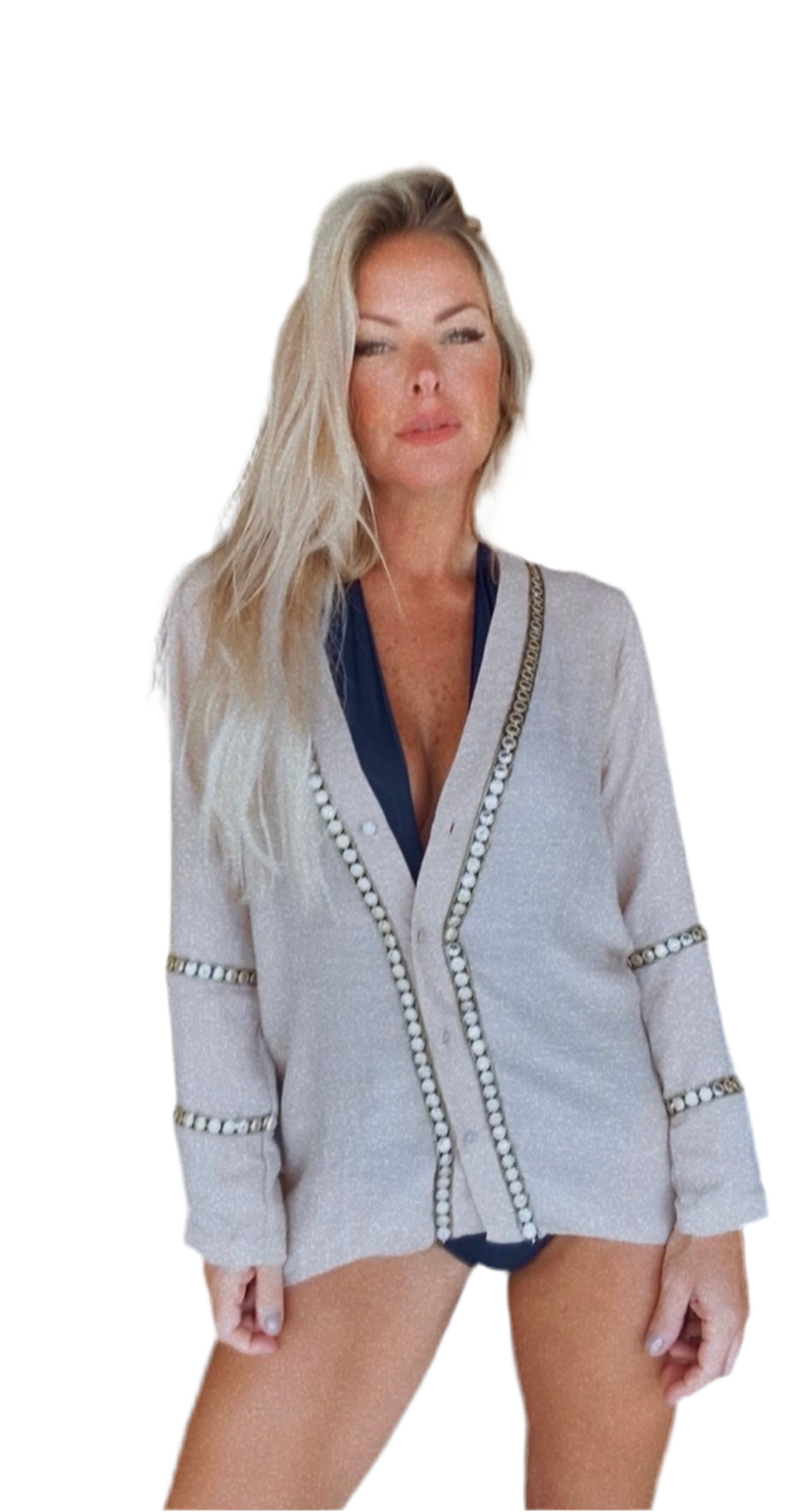 Camisa Marrakech - preta com dourado