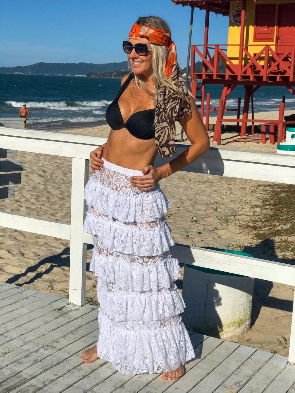 Saia Longa CÓRSEGA- Branco