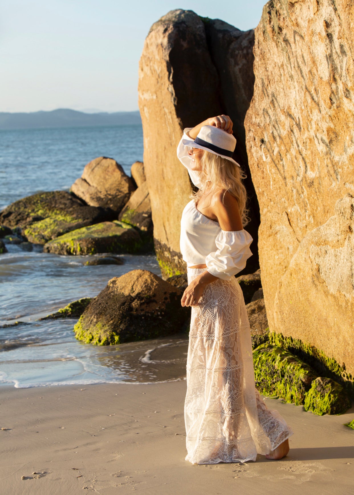 Saia de renda TRANCOSO - off white