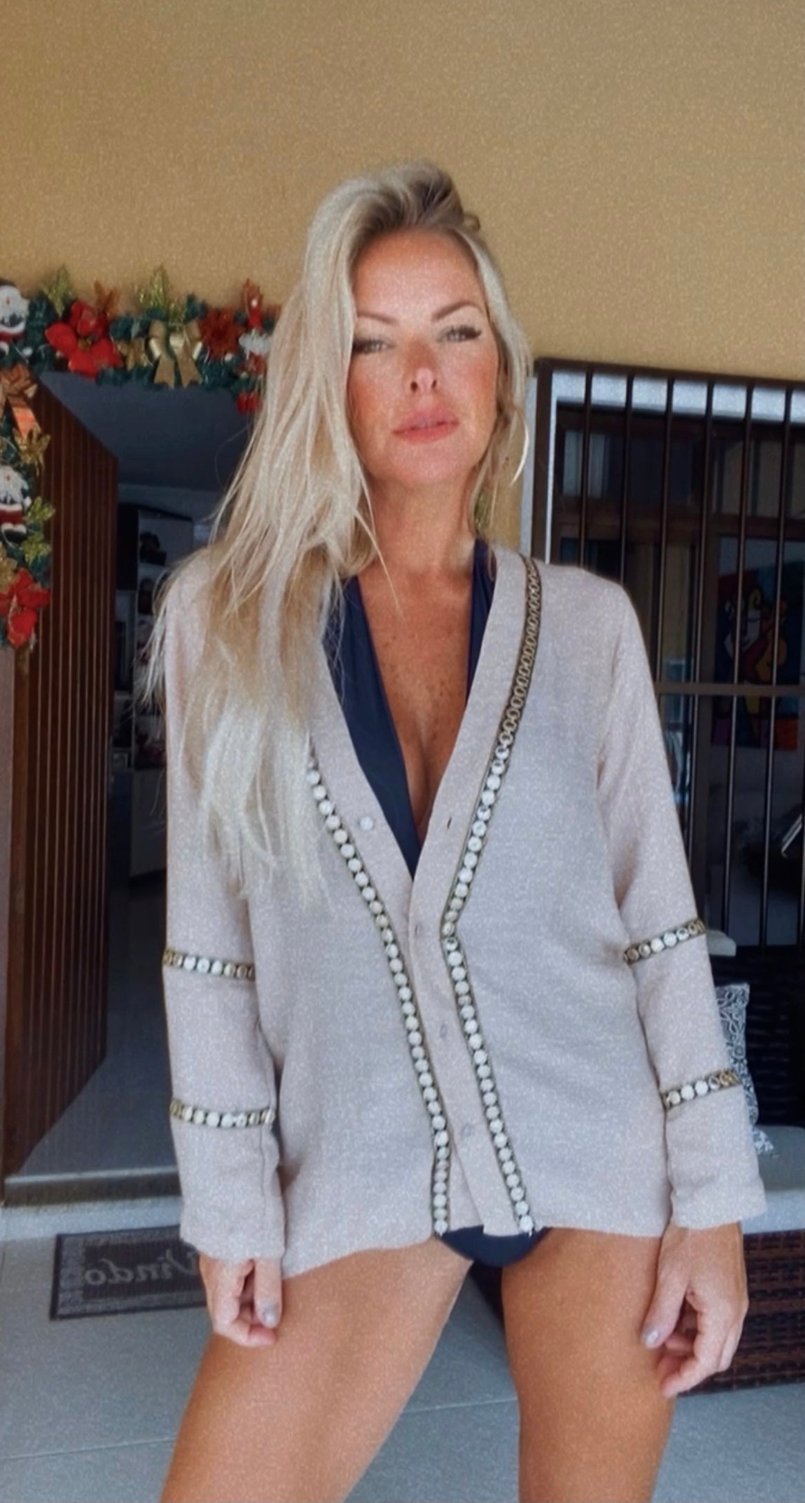 Camisa Marrakech - preta com dourado