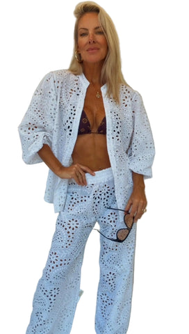 Conjunto de laise - branco