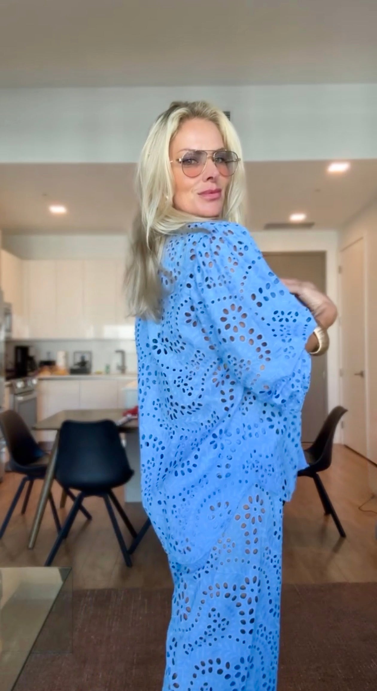 Conjunto de laise - azul