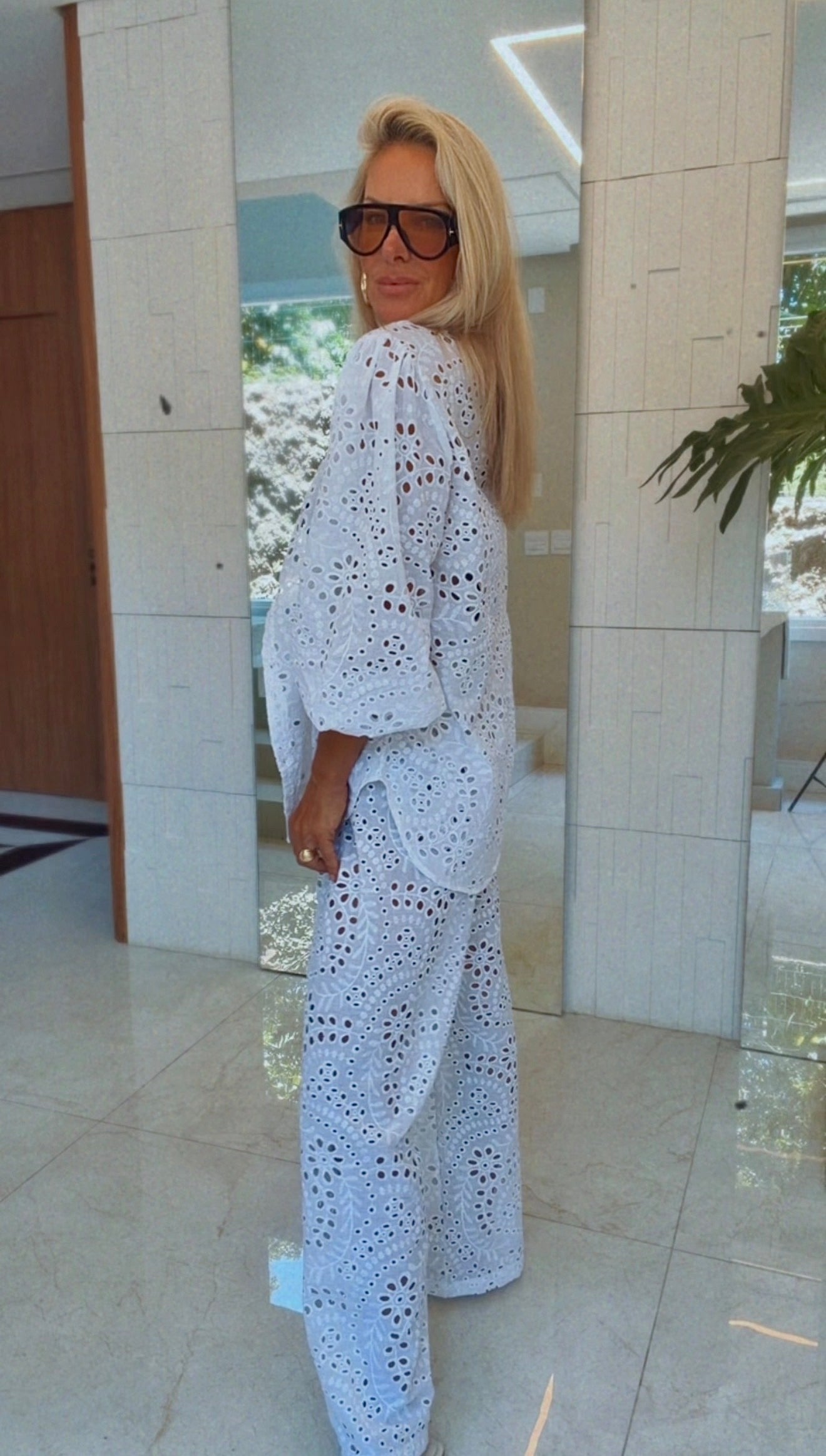 Conjunto de laise - branco