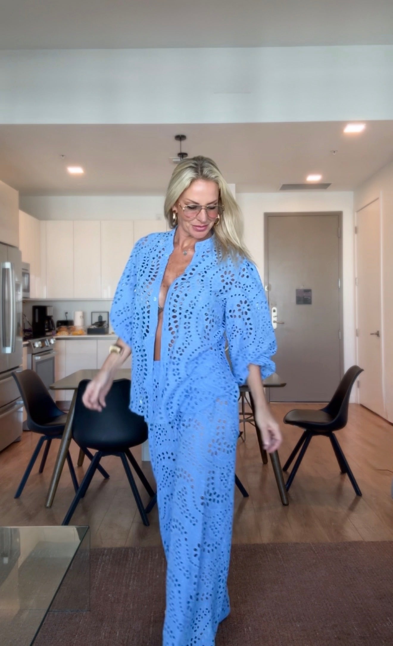 Conjunto de laise - azul